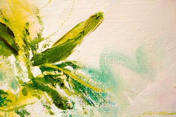 Abstract painting. Painting with oils on canvas for the background of a major stroke.