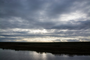 Obraz premium Deich bei Greetsiel, Niedersachsen, Deutschland