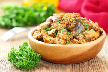 Meat stew with vegetables and spices