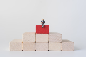 Business concept of leadership.