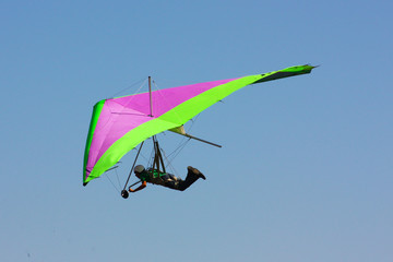 Bright hag glider in the sky