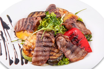 fresh salad in a white plate