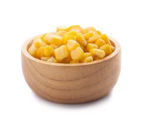 Corn isolated on the white background
