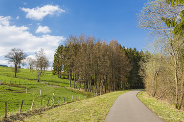 Fototapeta na wymiar Vennbahnweg Near Monschau, Germany