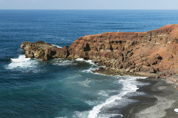 El Golfo Beach In Lanzarote, Spain