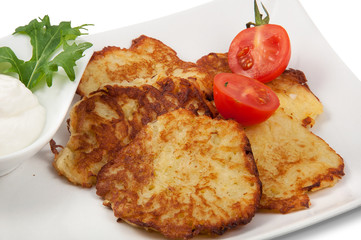 fresh salad in a white plate