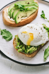 Avocado and Poached Egg Sandwiches