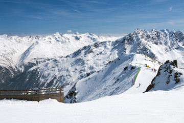 Fototapeta na wymiar Timmels Valley In Winter, Austria