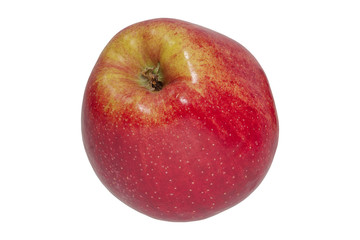 Fototapeta na wymiar Red apple on a white background