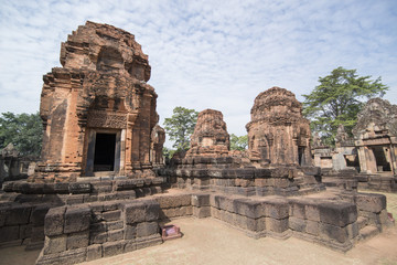 Naklejka premium THAILAND BURIRAM KHMER TEMPLE PRASAT MUANG TAM