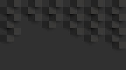 Black abstract background vector with blank space for text.