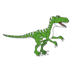 T rex cartoon vector illustration graphic design