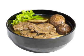 thailand food, noodles  isolated in white background.