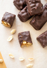 Healthy version of chocolate bars