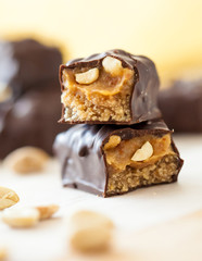 Healthy version of chocolate bars