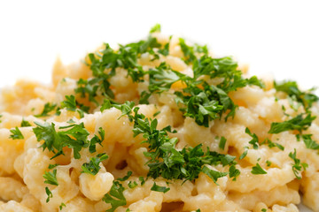 Käsespätzle mit Petersilie