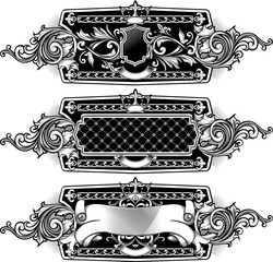 Vintage decorative emblems