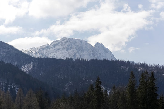 Snowy Mount Giewont