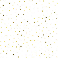 Seamless pattern with chaotic circles. Vector texture