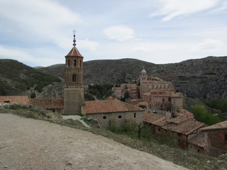 Fototapeta na wymiar Panoramic view of Albarracin city, province of Teruel, Aragon,Spain