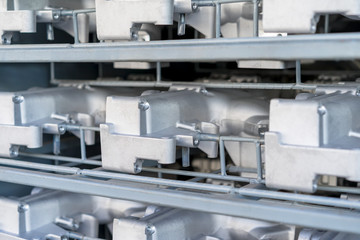 Pattern of aluminum automotive parts arm compressor, casting process in automotive industry