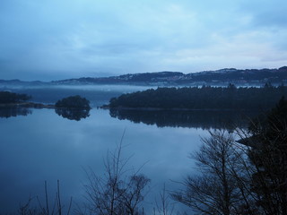 Ocean view from the garden of Edvard Grieg Troldhaugen Bergen Norway