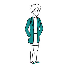 Woman doctor cartoon vector illustration graphic design
