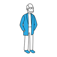 Doctor man cartoon vector illustration graphic design