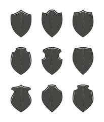 Black shields set