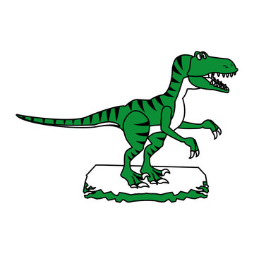 T rex cartoon vector illustration graphic design