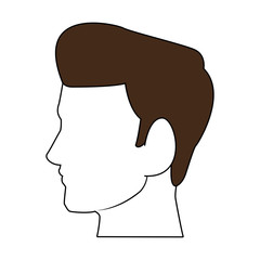Man head cartoon vector illustration graphic design