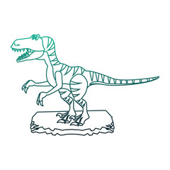 Obraz na płótnie Canvas T rex cartoon vector illustration graphic design