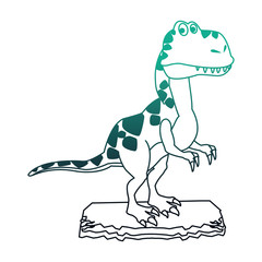 T rex cartoon vector illustration graphic design