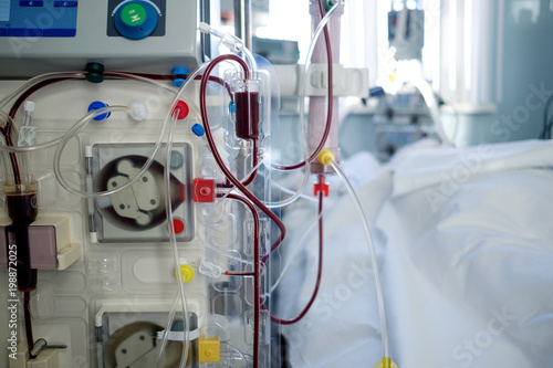 Intensive Care Emergency Room With Hemodialysis Machine Or
