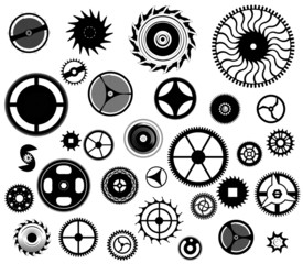 clock work mechanism wheels and cogs