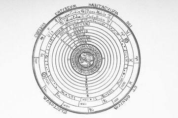Astrological background, star circle