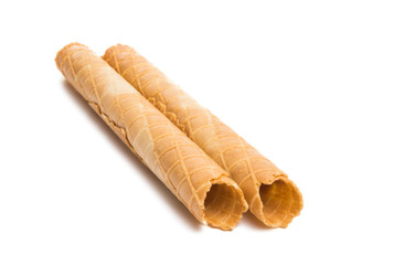 waffle rolls isolated