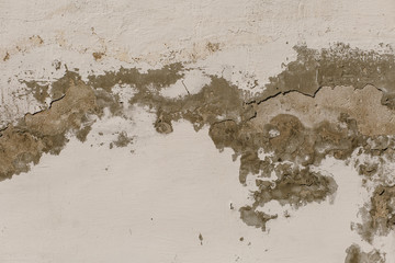 old wall with shabby plaster