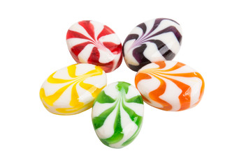 fruit milk candy isolated