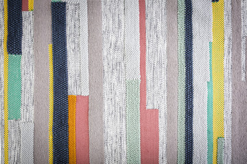 Colorful striped carpet as background
