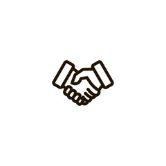 handshake icon. sign design