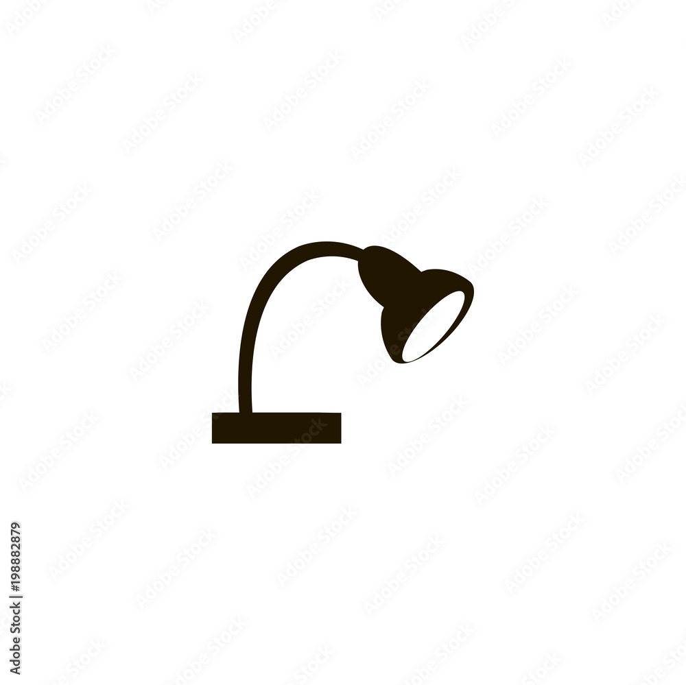 Sticker lamp icon. sign design