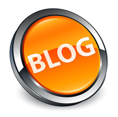 Blog 3d orange round button
