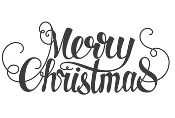 Merry christmas lettering