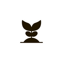 plant icon. sign design
