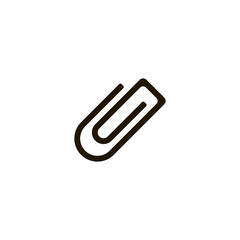 paperclip icon. sign design