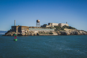 Fototapeta na wymiar Alcatraz Prison island