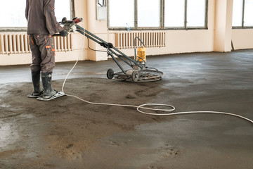 Fototapeta premium pouring concrete slab