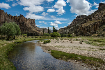 Rio Pinturas en patagonia, Argentina