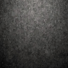 Grey Polygonal Background. Rumpled Triangular Pattern. Low Poly Texture